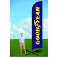 15ft Flutter Flags with X Stand-single